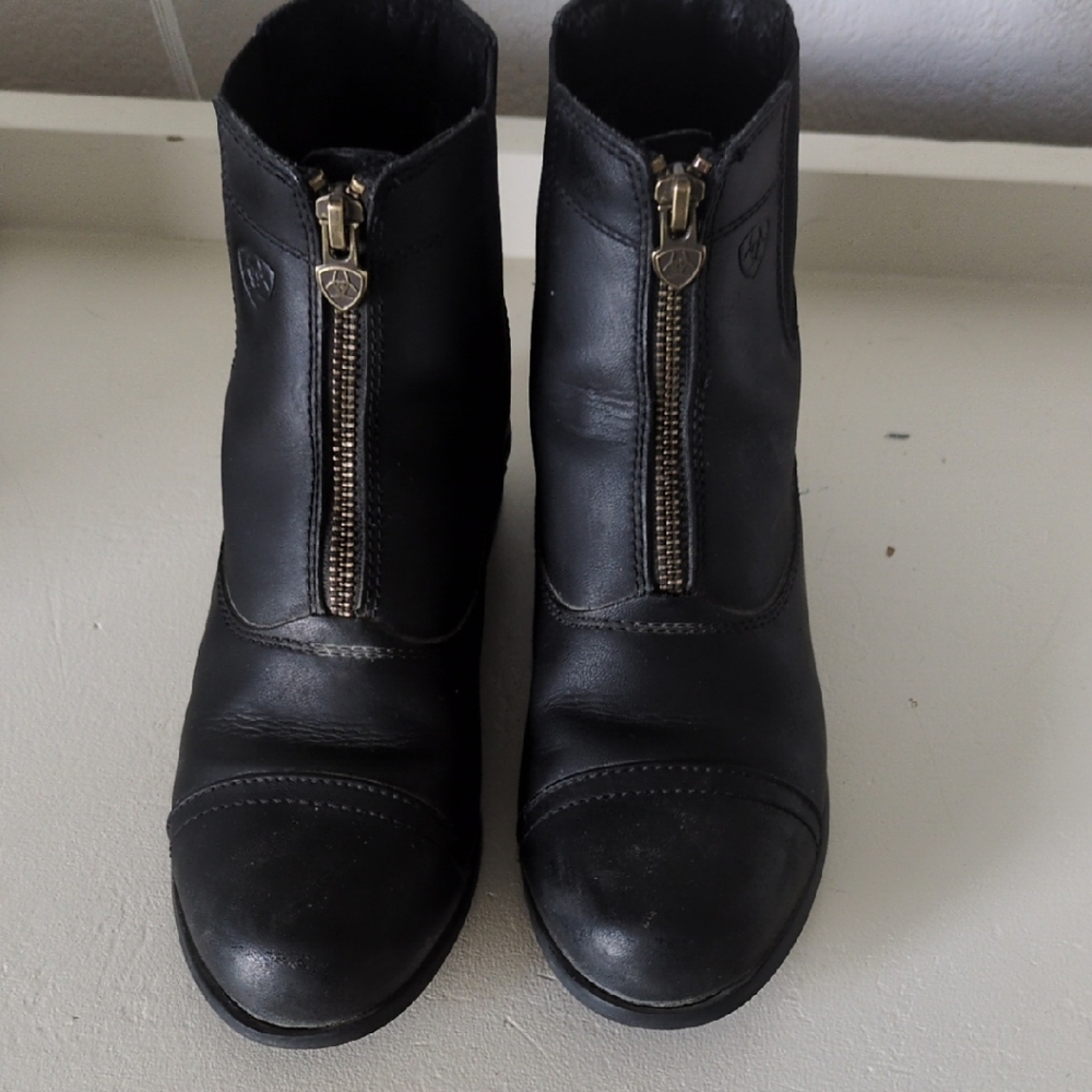 Ariat Black Leather Ankle Booties